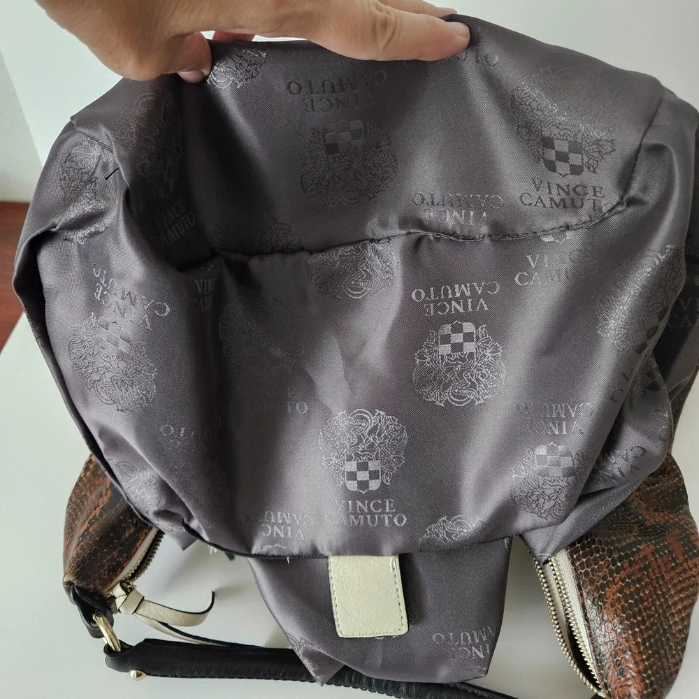 Vince Camuto Hobo Snakeskin Leather Bag 16